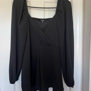 Missguided Black Romper